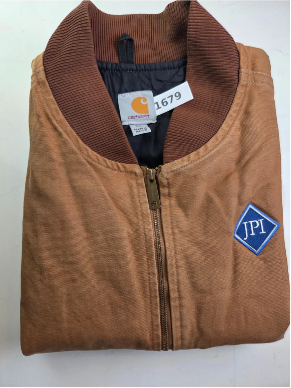 Men's Carhartt Vest 3XL Brown Black Quilted Lined Workwear #1679